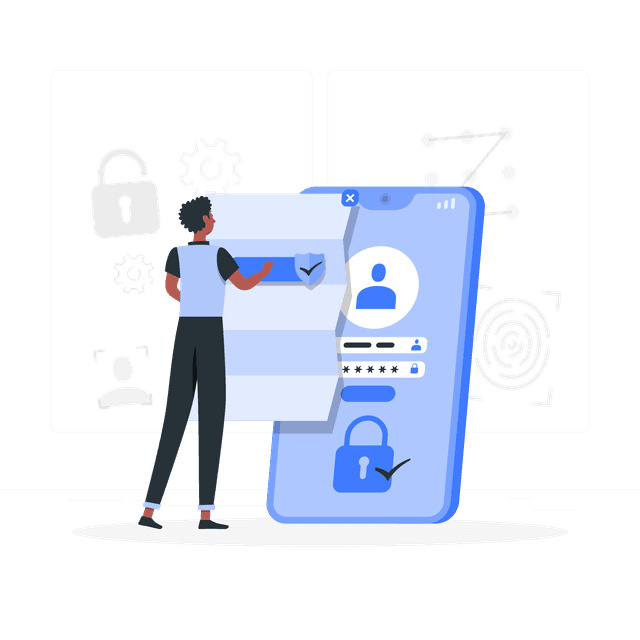 AI profile builder illustration